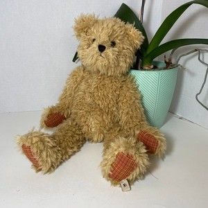 Boyds Bear Vintage 16" 1988-2008, McSherrystown Pa #1364, Pendleton Plaid Paws